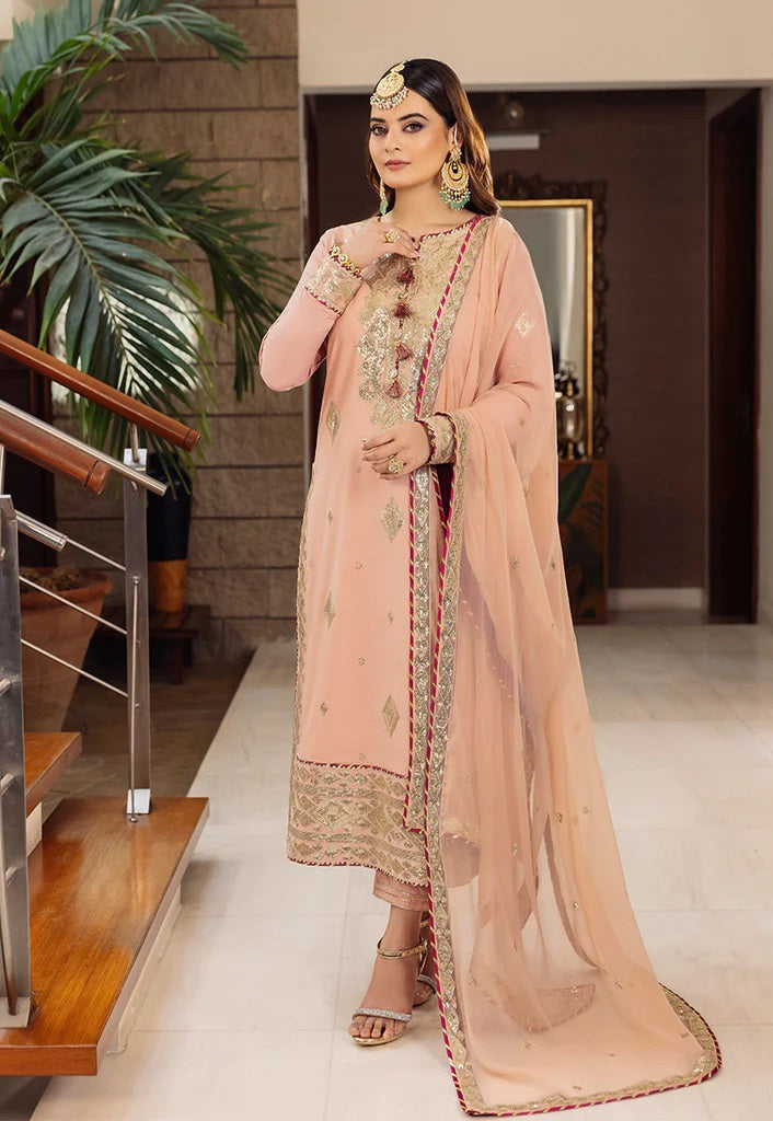 Asim Jofa Maahru Noorie Embroidered Suits Unstitched 3 Piece AJSM-50 - Festive Collection