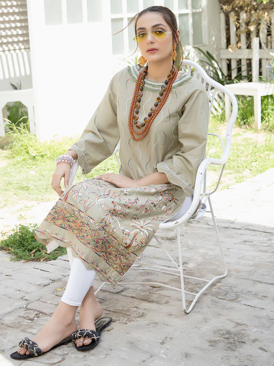 Nisha by Aalaya Embroidered Lawn Unstitched Shirt NEK- D05