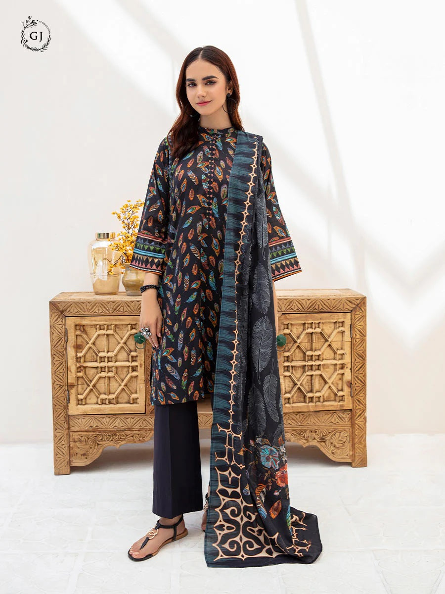 Aviva by GJ Digital Printed Lawn 2 piece Unstitched - GJAV23-A5