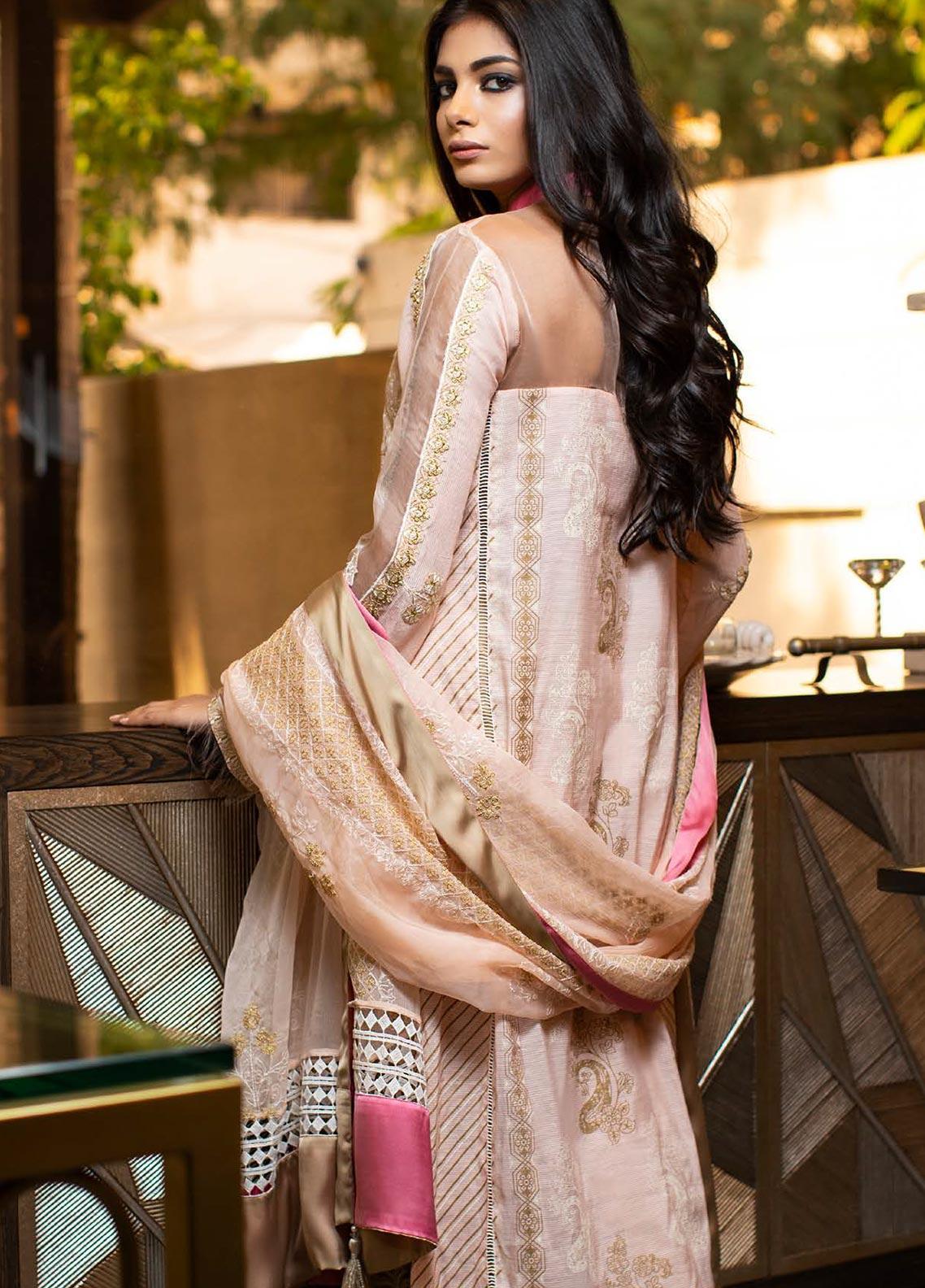 Zunuj Embroidered Chikankari Lawn Unstitched 3 Piece Suit ZCKL- 05