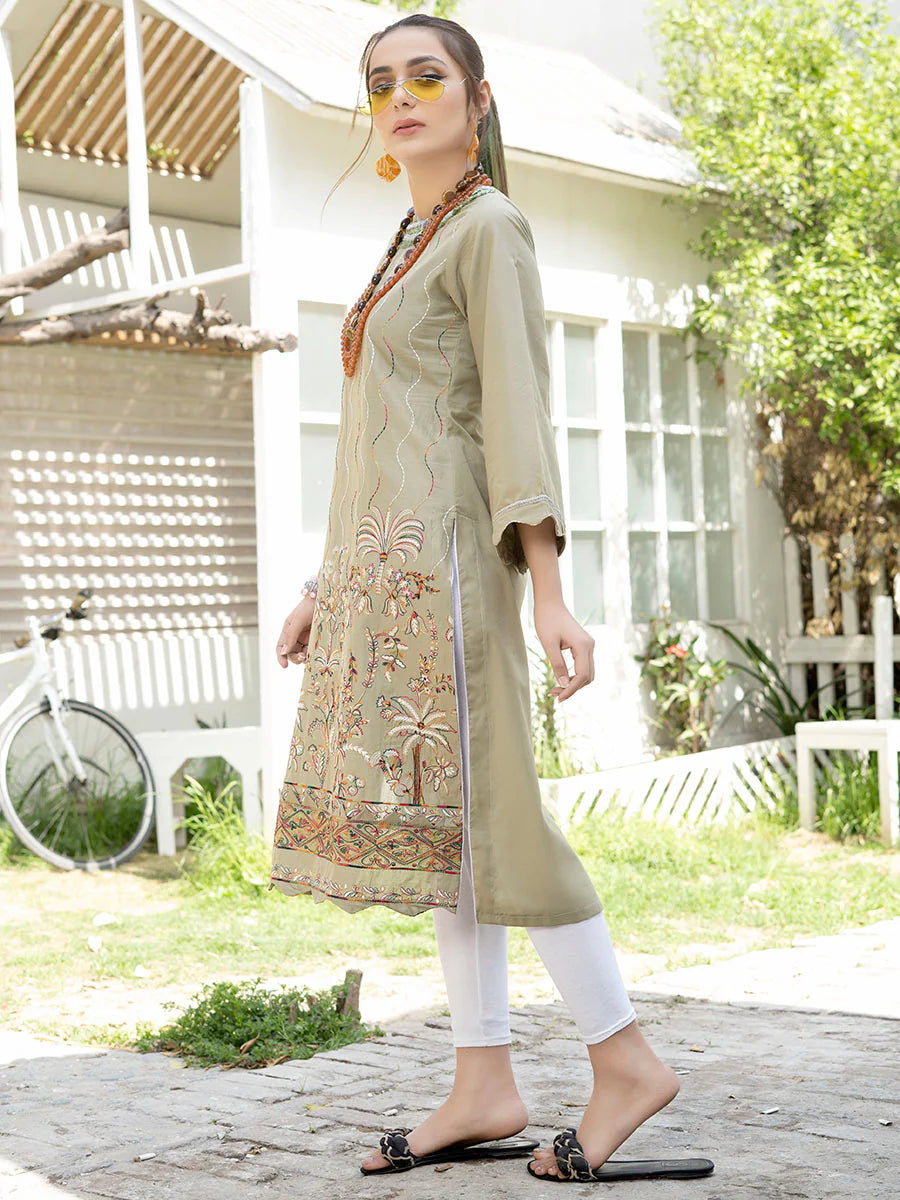Nisha by Aalaya Embroidered Lawn Unstitched Shirt NEK- D05