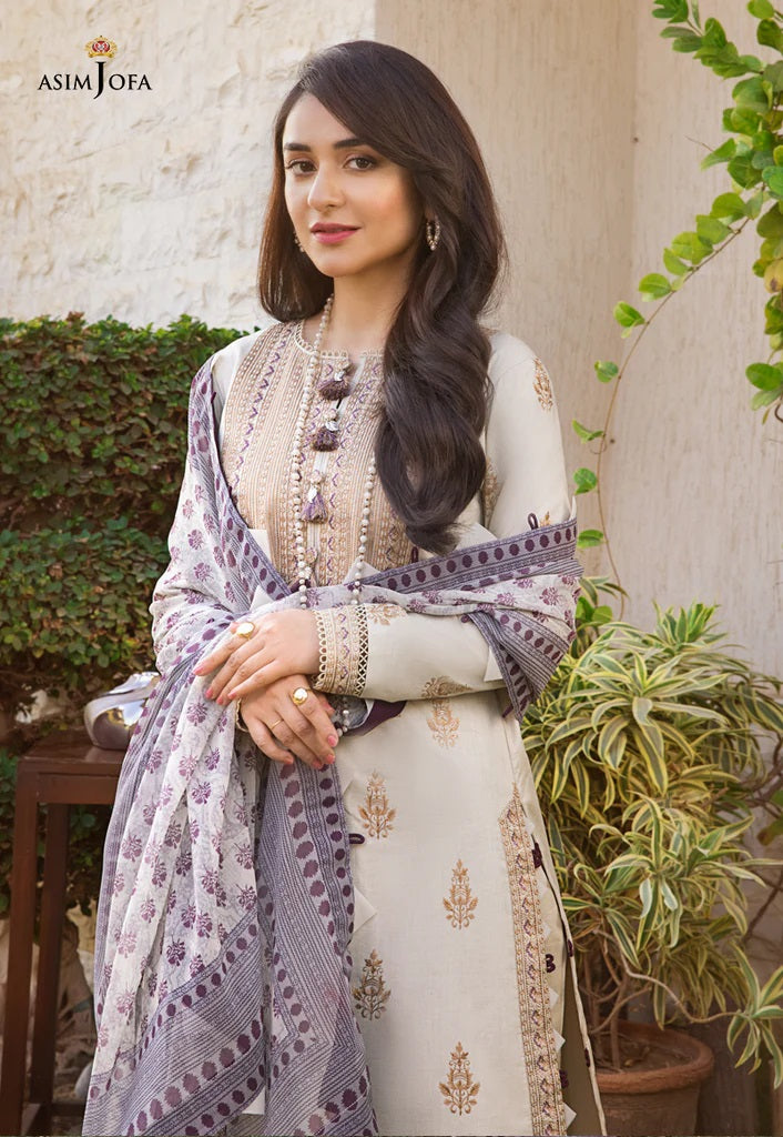 Rania by Asim Jofa Embroidered Lawn Suits Unstitched 2 Piece AJRP-05