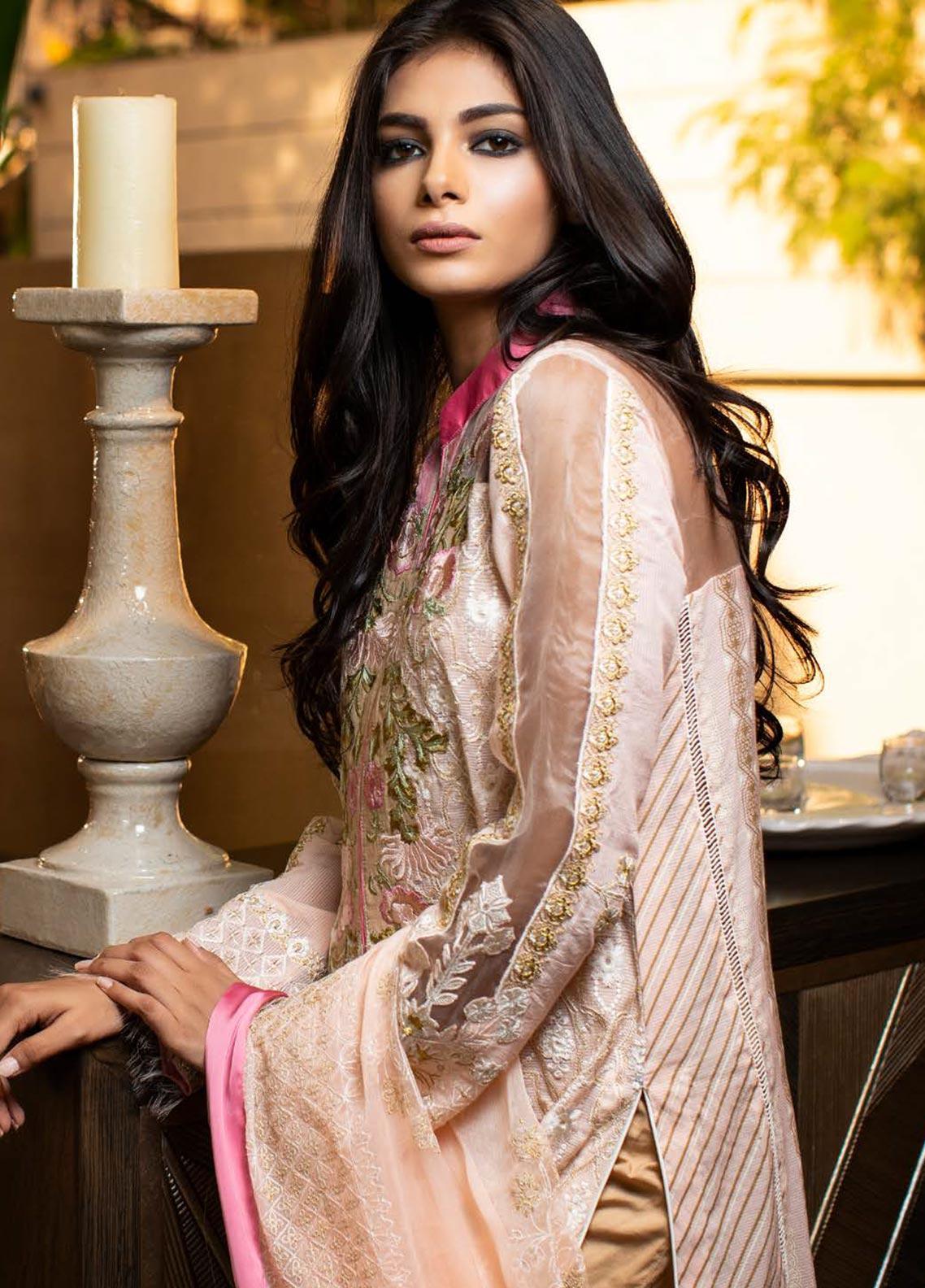 Zunuj Embroidered Chikankari Lawn Unstitched 3 Piece Suit ZCKL- 05