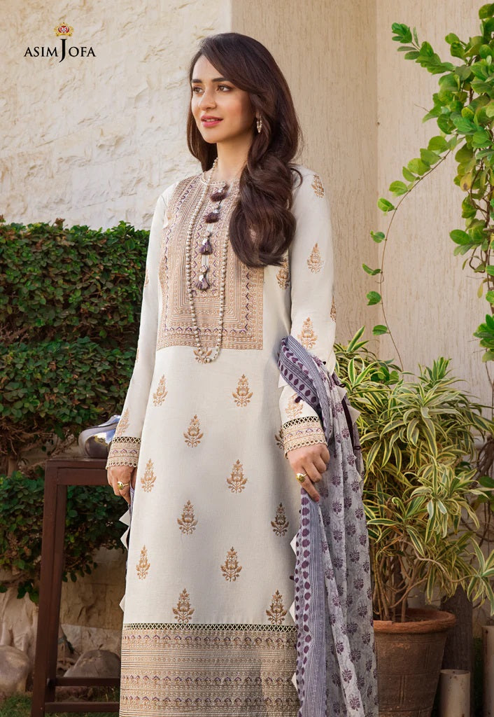 Rania by Asim Jofa Embroidered Lawn Suits Unstitched 2 Piece AJRP-05