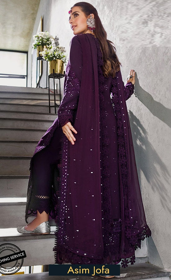 Asim Jofa Embroidered Lawn Suits Unstitched 3 Piece AJCK-05 - Eid Collection