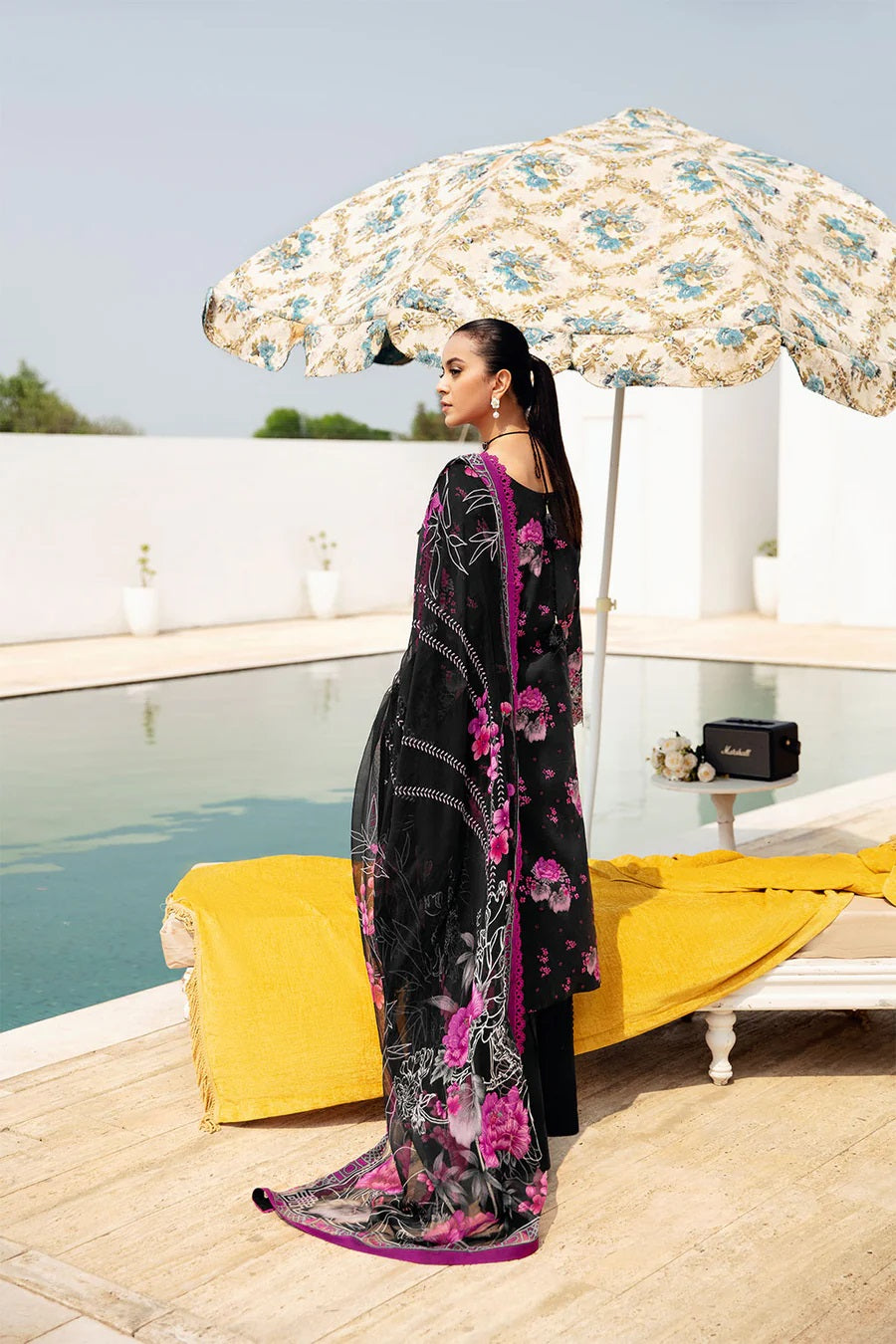 Rangrez by Ramsha Embroidered Lawn 3 piece Unstitched Dress - N601