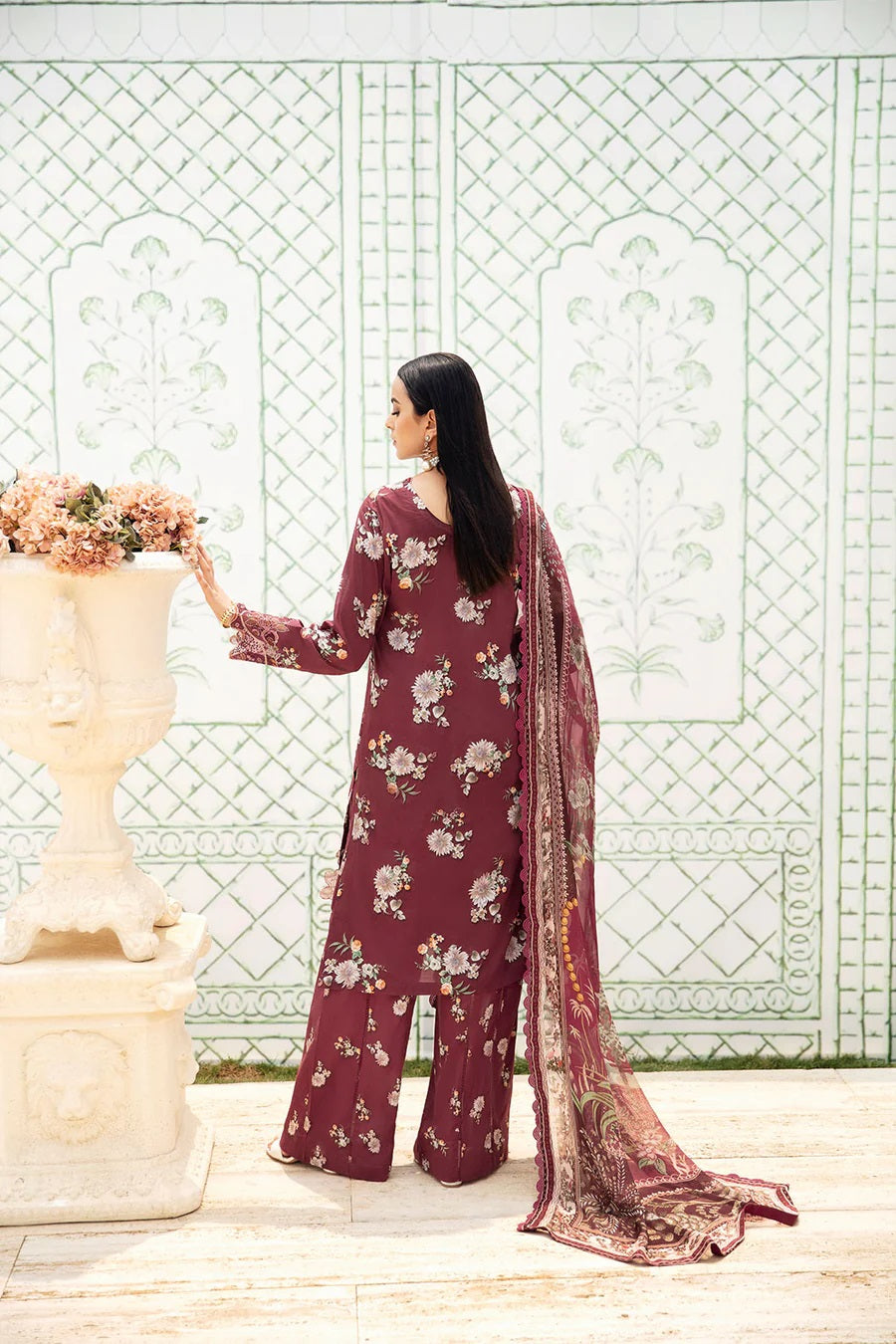 Rangrez by Ramsha Embroidered Lawn 3 piece Unstitched Dress - N603