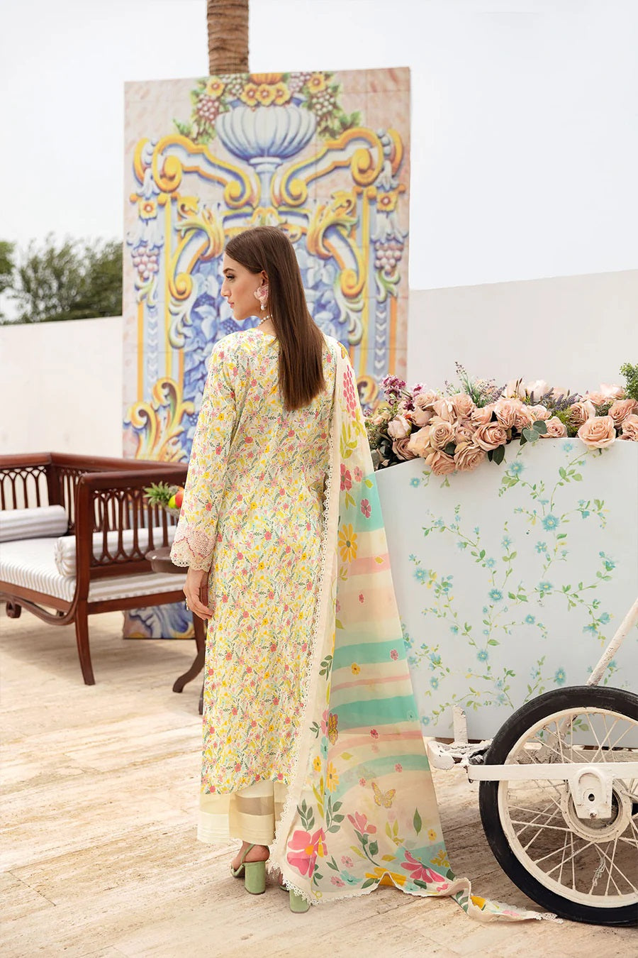 Rangrez by Ramsha Embroidered Lawn 3 piece Unstitched Dress - N604