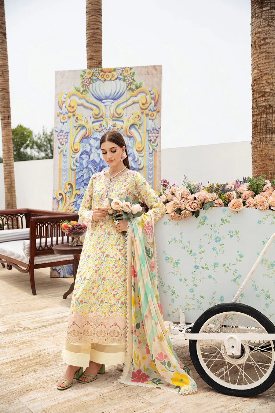 Rangrez by Ramsha Embroidered Lawn 3 piece Unstitched Dress - N604