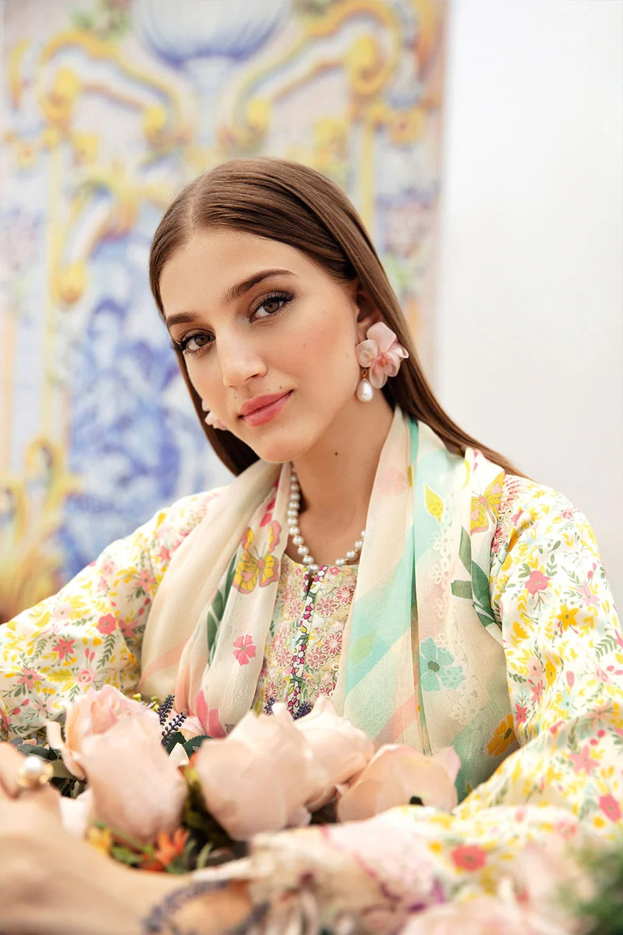 Rangrez by Ramsha Embroidered Lawn 3 piece Unstitched Dress - N604