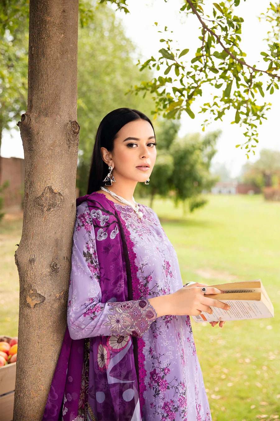 Rangrez by Ramsha Embroidered Lawn 3 piece Unstitched Dress - N606