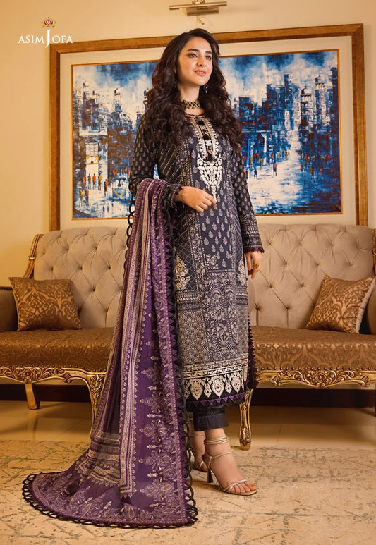 Rania by Asim Jofa Embroidered Lawn Suits Unstitched 3 Piece AJRP-06