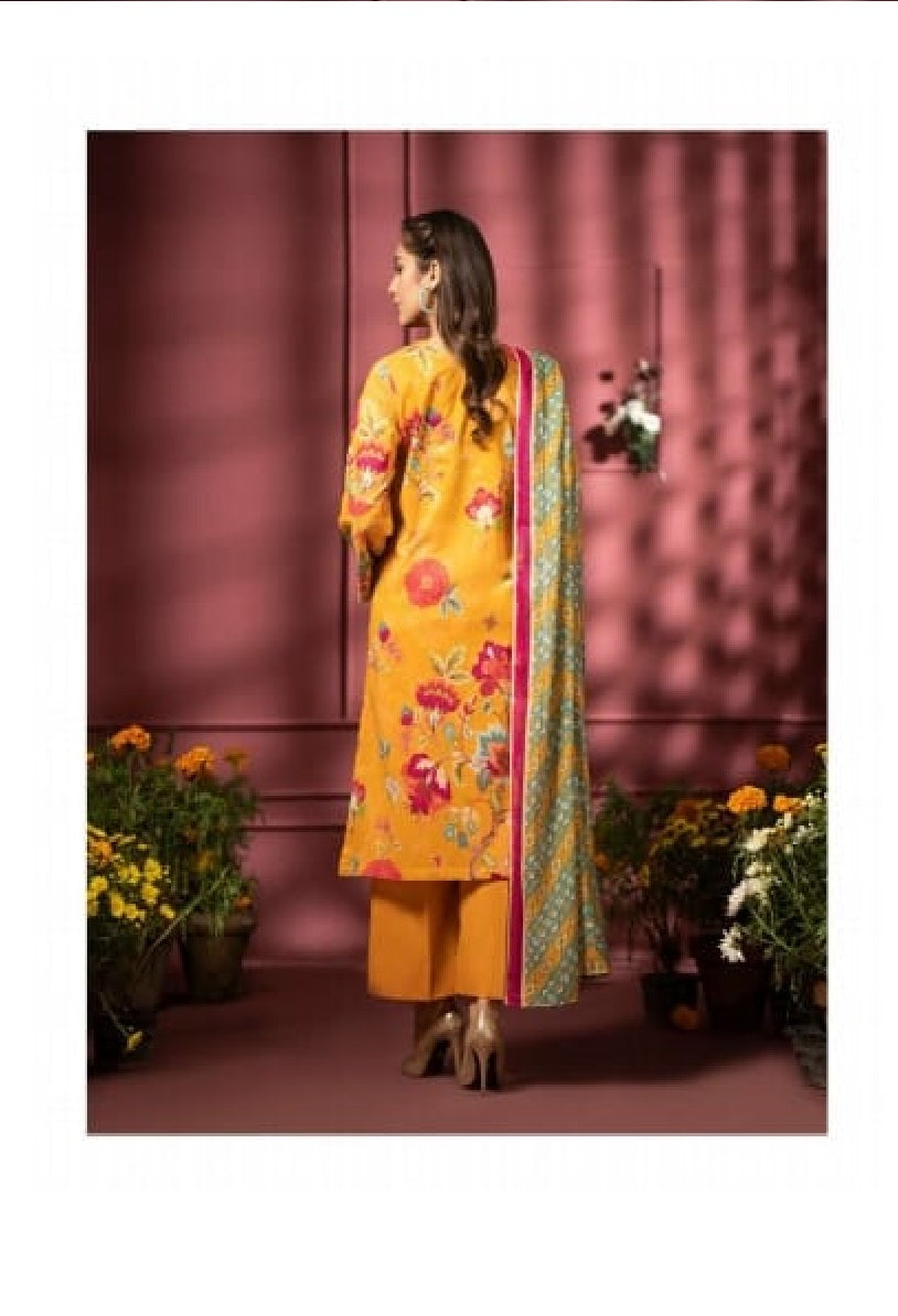 Pairoz by GJC Printed Lawn 3 piece Unstitched dress - PGJ-A06