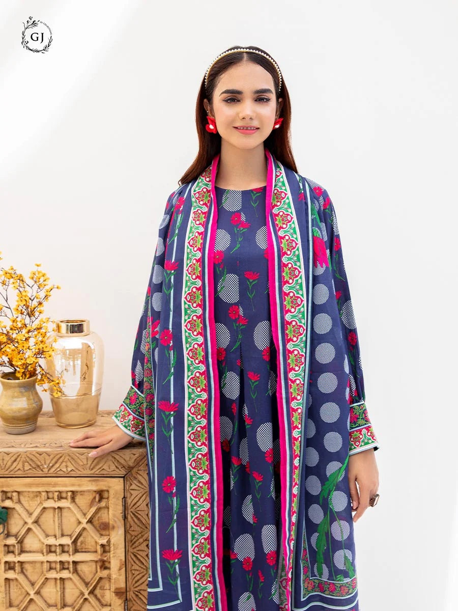 Aviva by GJ Digital Printed Lawn 2 piece Unstitched - GJAV23-A6