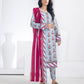 Identic Separates Printed Lawn 3 piece Unstitched dress - IDS-10-06 - Summer Collection