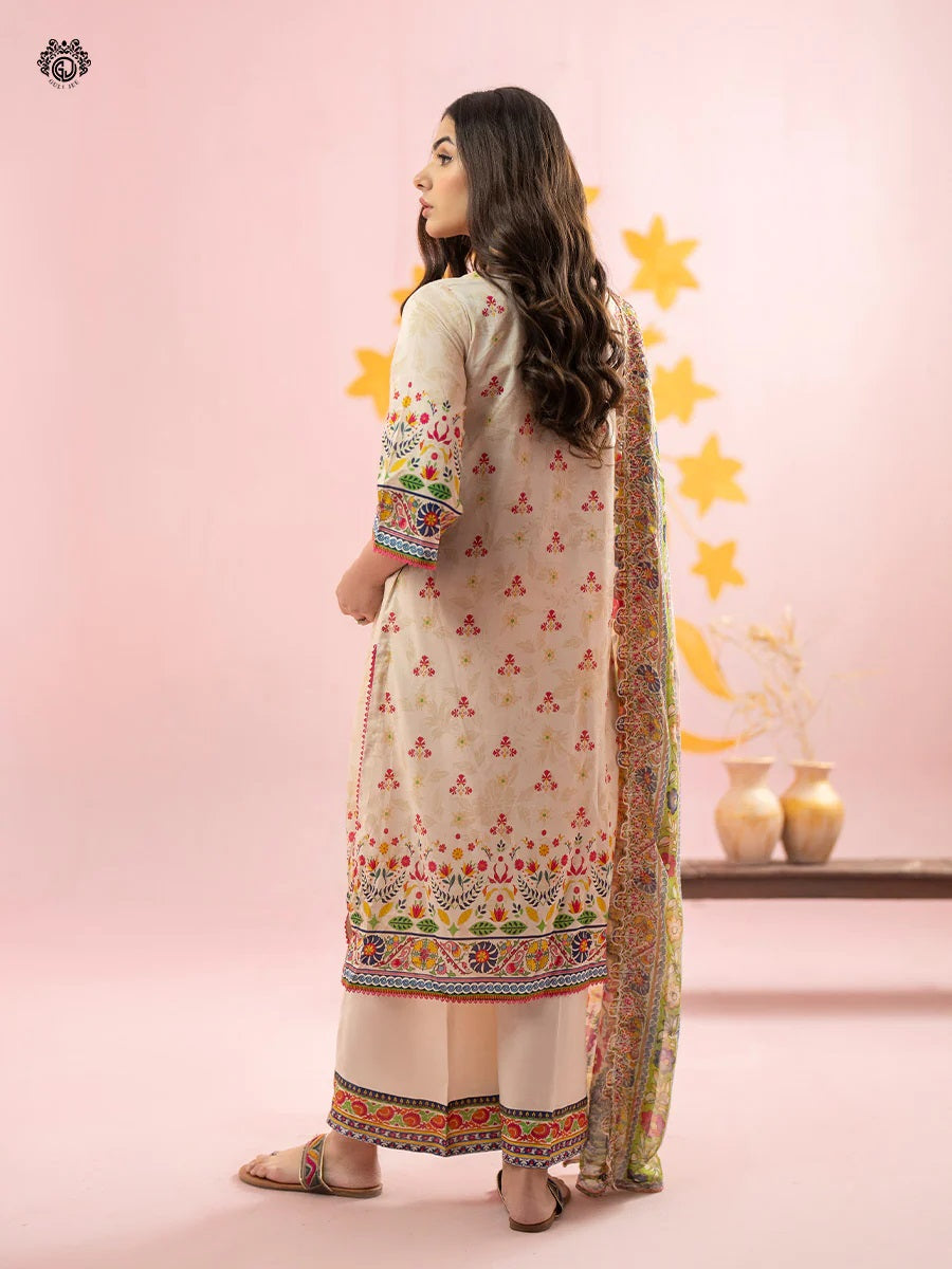 Rang Pasand by Gulljee Embroidered Lawn Unstitched 3 Piece Dress - GRP2406A6