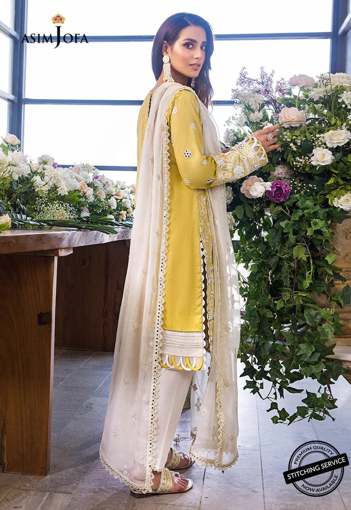 Asim Jofa Embroidered Lawn Suits Unstitched 3 Piece AJCK-06 - Eid Collection