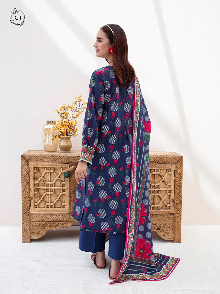 Aviva by GJ Digital Printed Lawn 2 piece Unstitched - GJAV23-A6