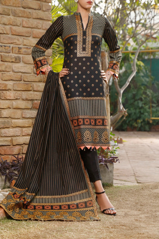 Daman By VS Textiles Printed Lawn Suits Unstitched 3 Piece VS24-D1 2906-B - Summer Collection