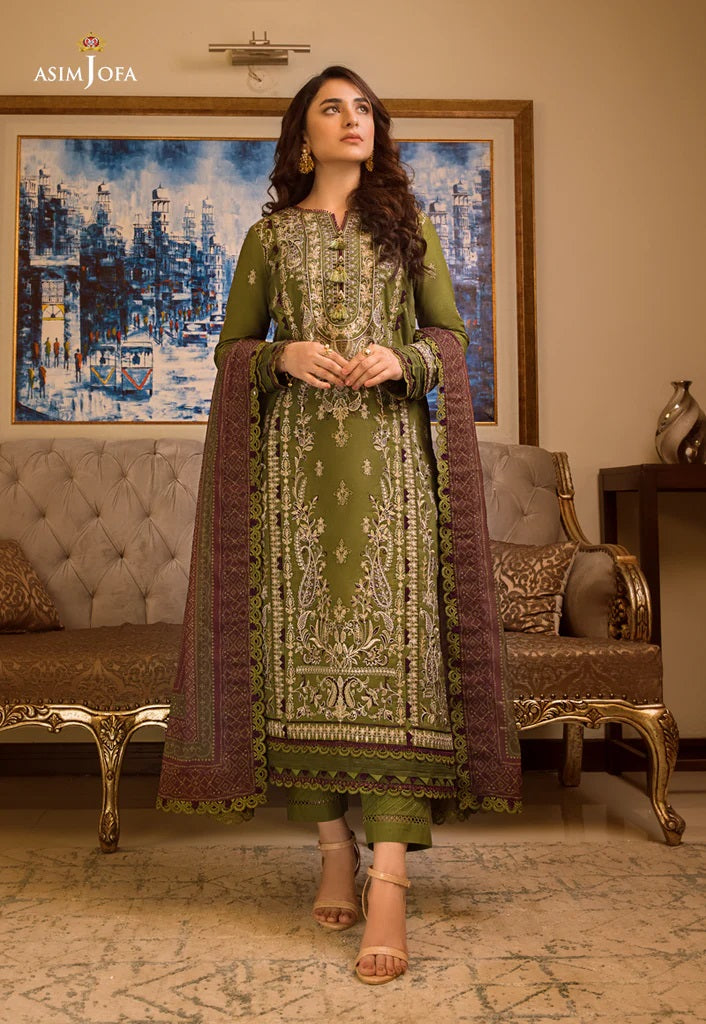 Rania by Asim Jofa Embroidered Lawn Suits Unstitched 3 Piece AJRP-07
