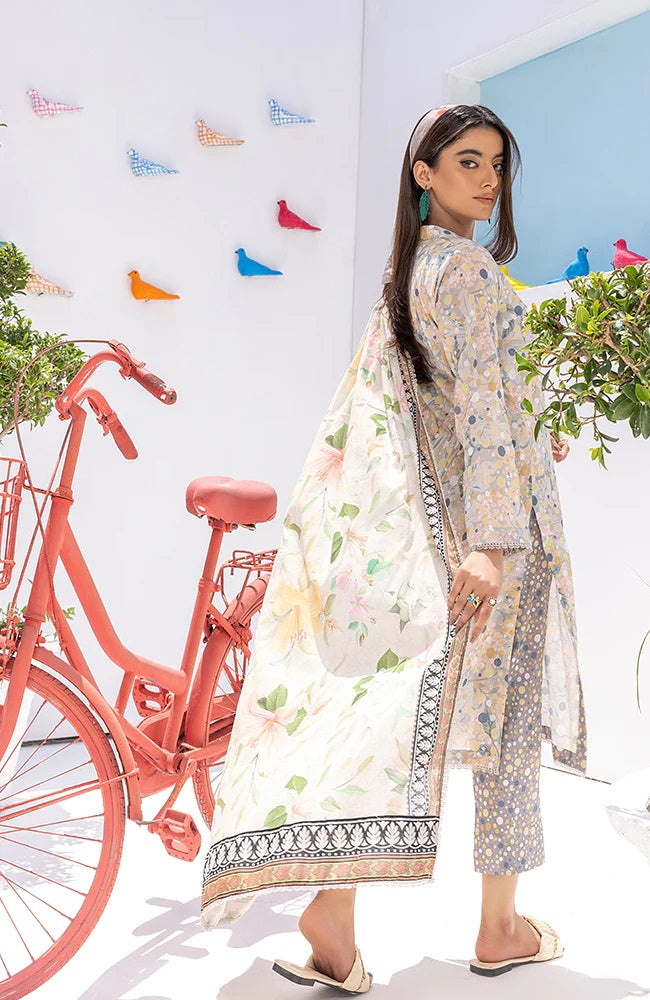 Coco Popup by Alzohaib Printed Lawn 3 piece Unstitched Suit - CPP2-23-07
