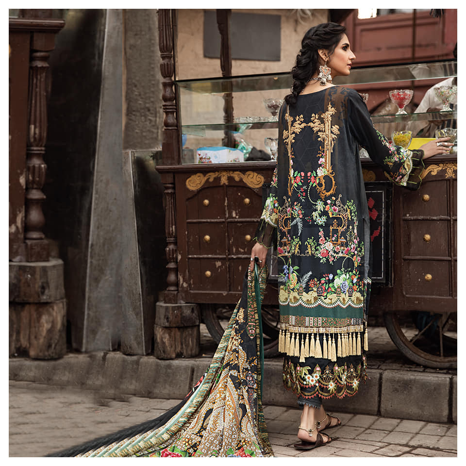 Morja by Gull Jee Embroidered Lawn Unstitched 3 Piece Dress - MJ2102A7