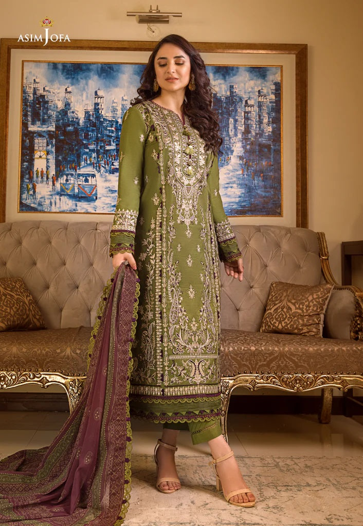 Rania by Asim Jofa Embroidered Lawn Suits Unstitched 3 Piece AJRP-07