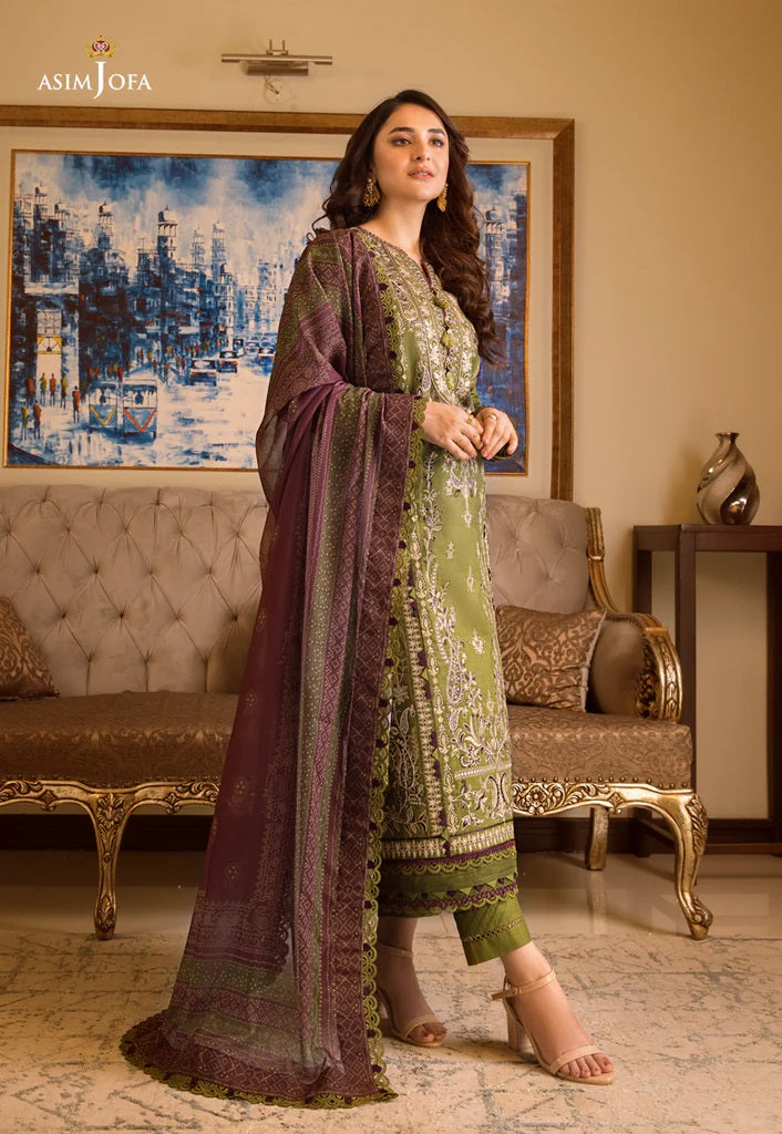 Rania by Asim Jofa Embroidered Lawn Suits Unstitched 3 Piece AJRP-07