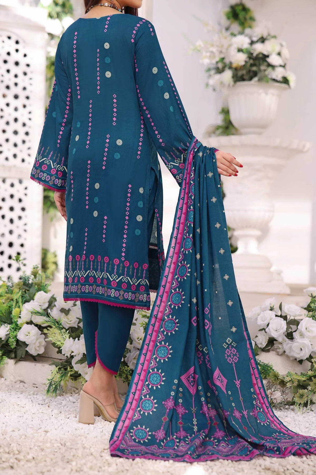 Daman By VS Textiles Printed Lawn Suits Unstitched 3 Piece VS23-806-A - Summer Collection