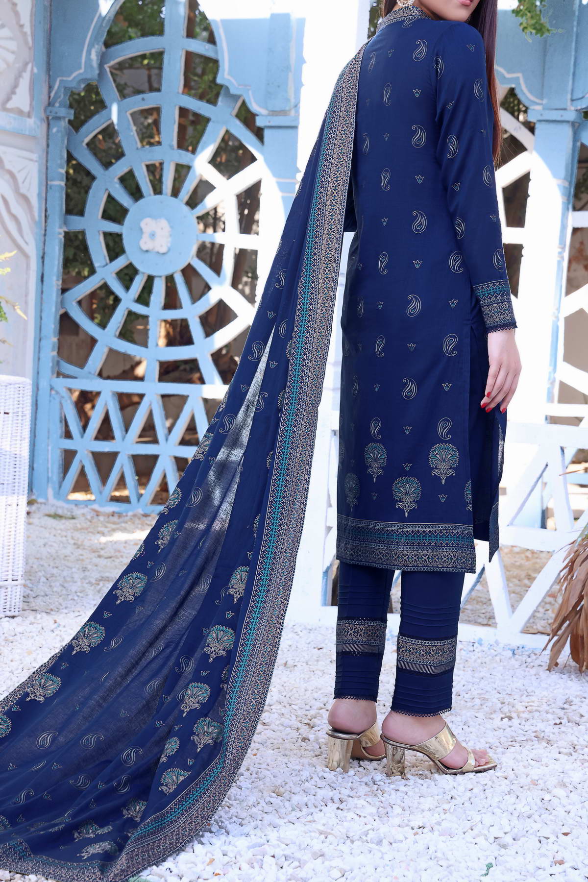 Daman By VS Textiles Printed Lawn Suits Unstitched 3 Piece VS23-807-B - Summer Collection