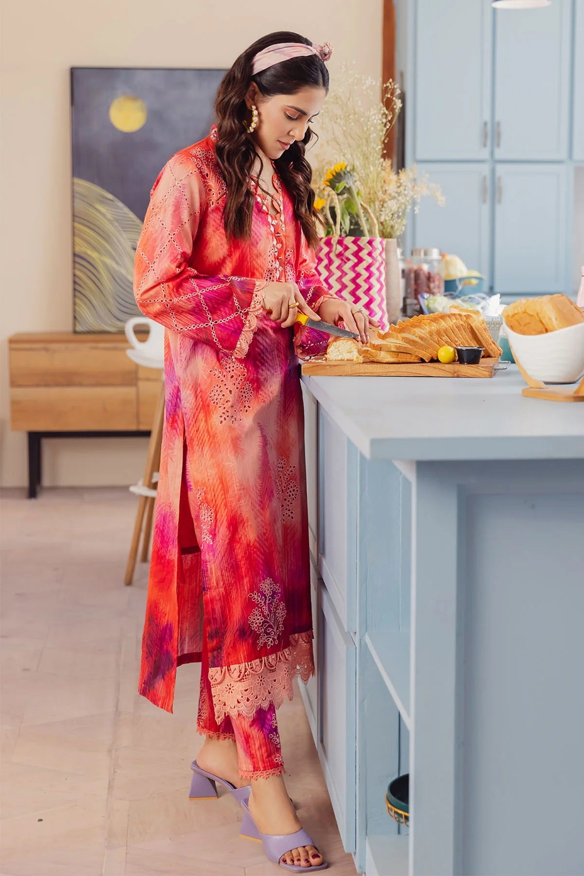 Ballerina By Nureh Embroidered Chikankari Lawn Suits Unstitched 2 Piece NU2- 86