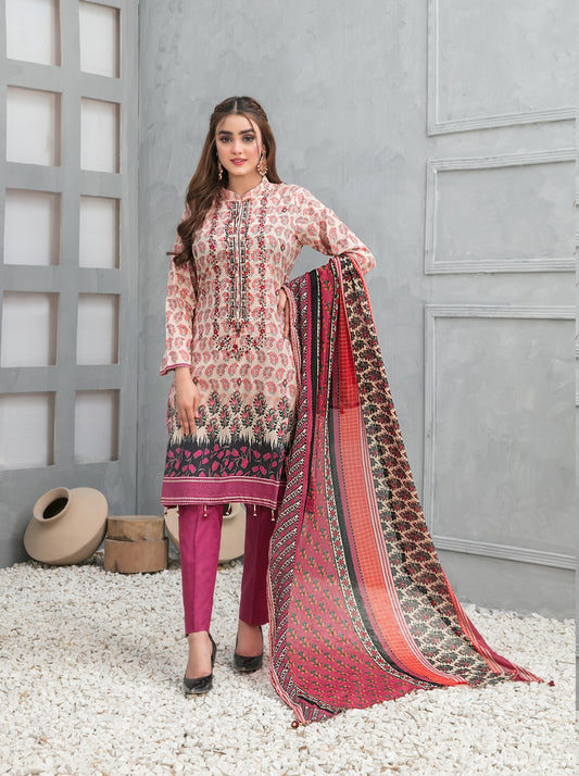 Devina by Tawakkal Embroidered Lawn Dress 3 Piece Unstitched - D-8742