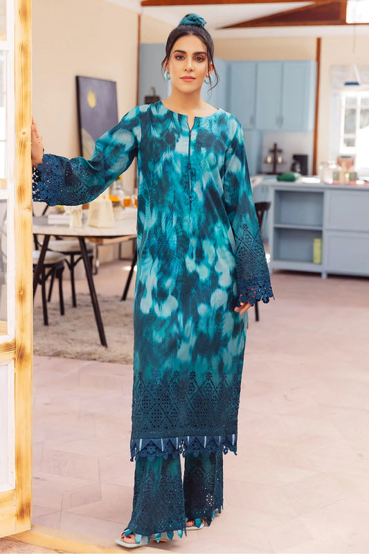 Ballerina By Nureh Embroidered Chikankari Lawn Suits Unstitched 2 Piece NU2- 88