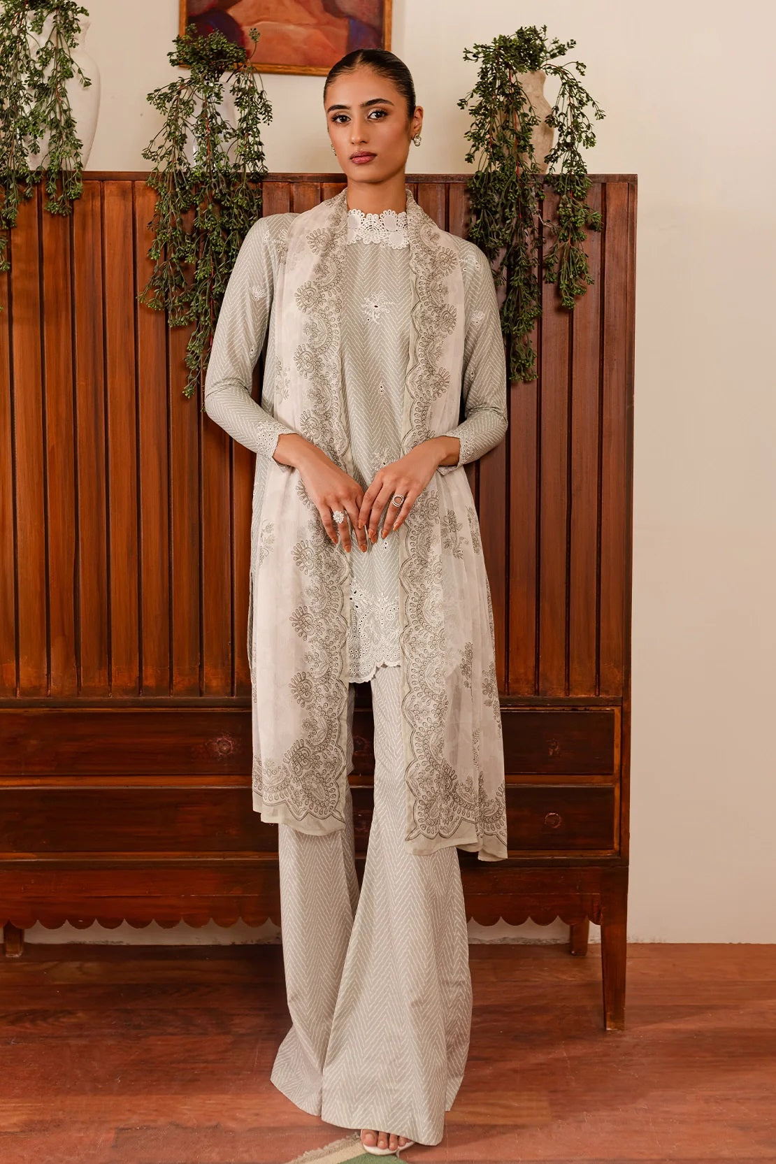 Ripple by Rashid Textile Embroidered Lawn 3 piece Unstitched Dress - REL-8895