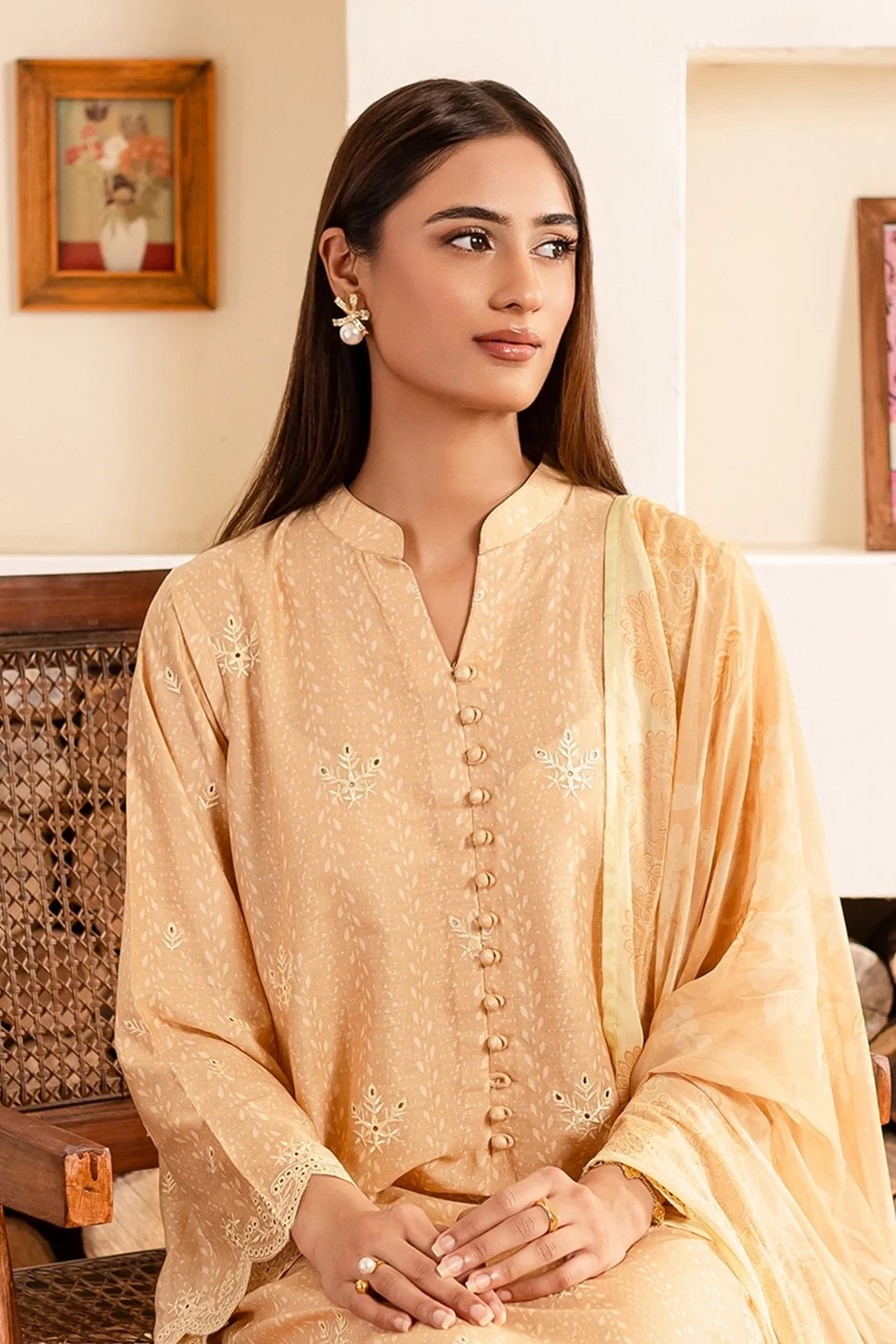 Ripple by Rashid Textile Embroidered Lawn 3 piece Unstitched Dress - REL-8898