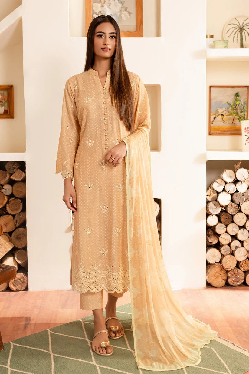 Ripple by Rashid Textile Embroidered Lawn 3 piece Unstitched Dress - REL-8898