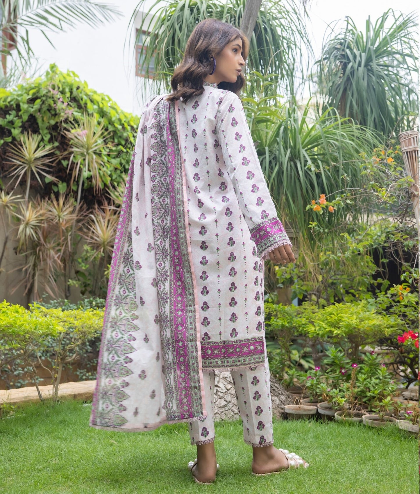 Identic Separates Printed Lawn 3 piece Unstitched dress - IDS-10-08 - Summer Collection