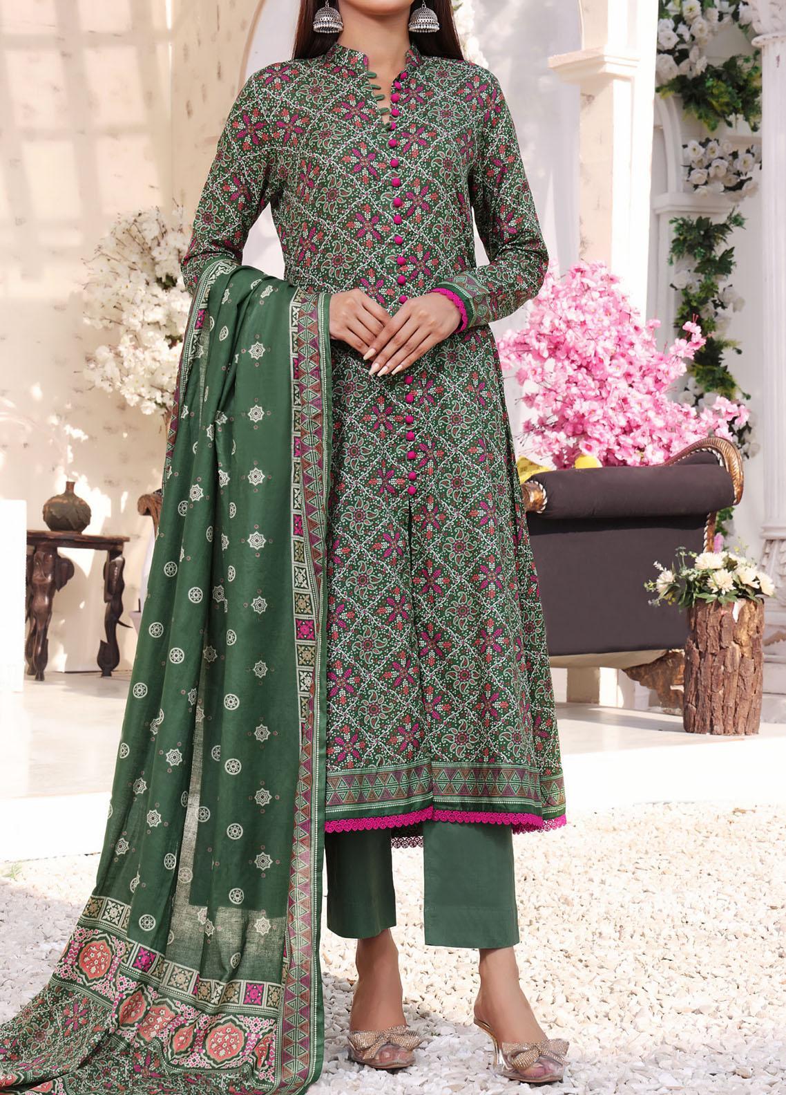 VS Signature Printed Lawn Suits Unstitched 3 Piece VS23-D903-A