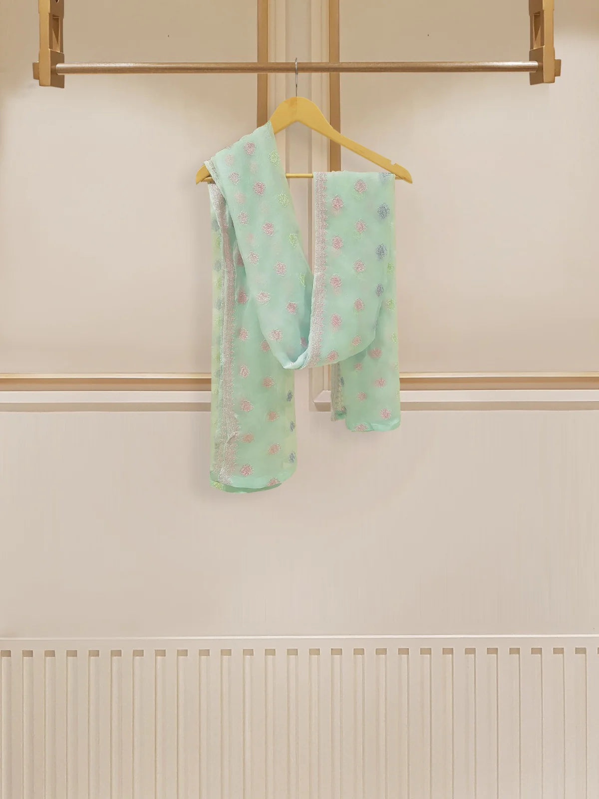 Agha Noor 2pc Pure Chiffon Heavily Embroidered Shirt with Dupatta HD-958601