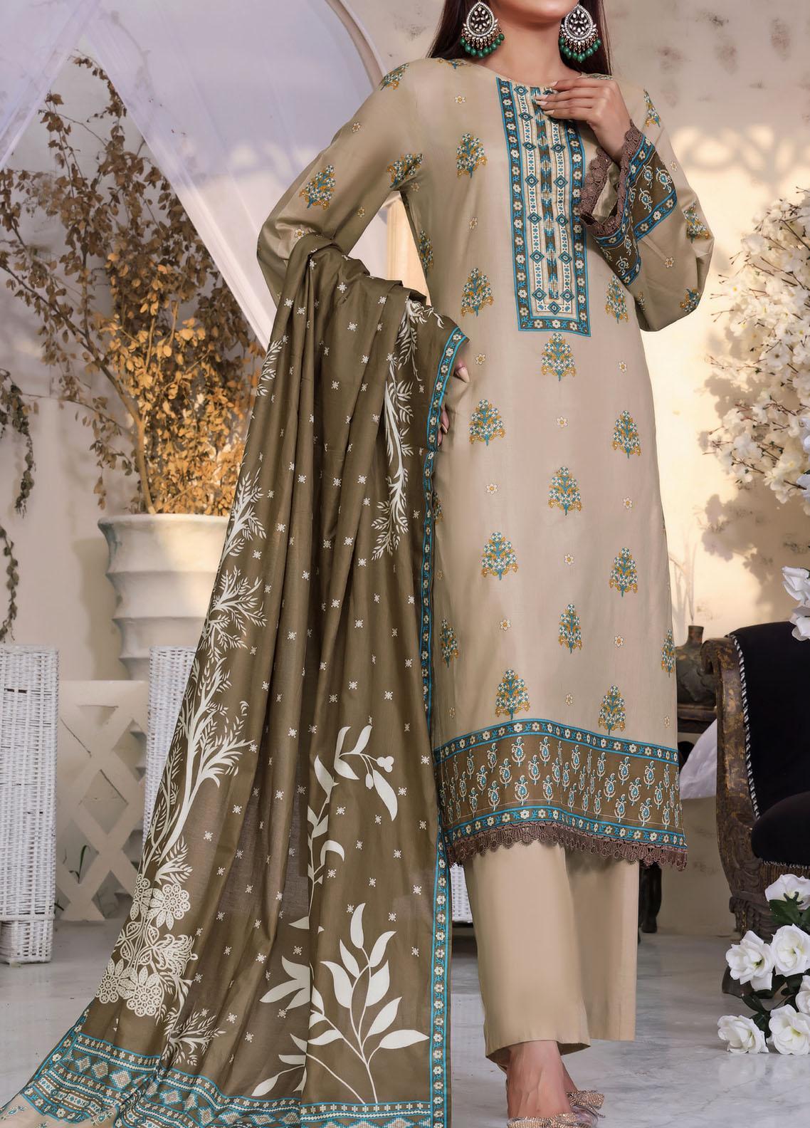 VS Signature Printed Lawn Suits Unstitched 3 Piece VS23-D904-B
