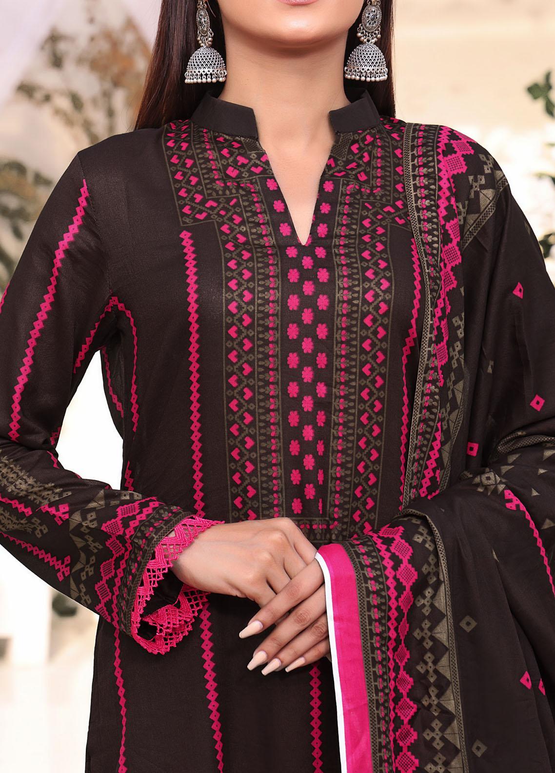 VS Signature Printed Lawn Suits Unstitched 3 Piece VS23-D905-A