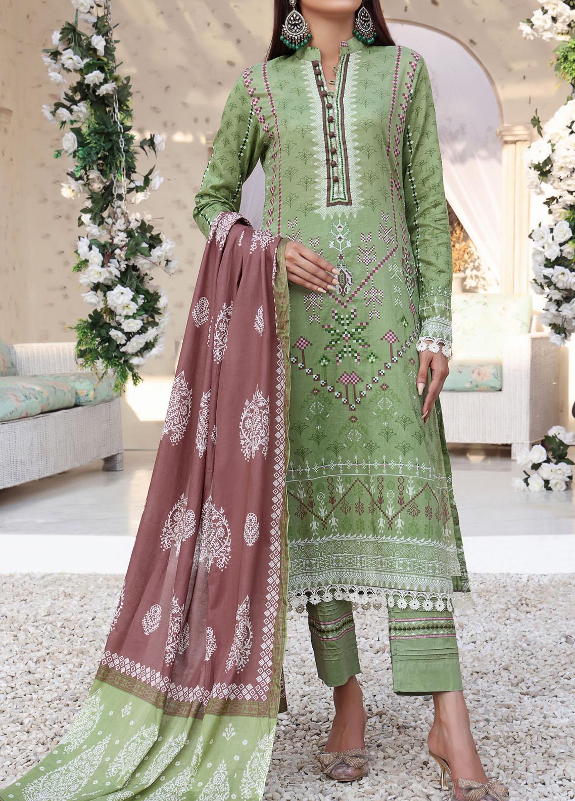 VS Signature Printed Lawn Suits Unstitched 3 Piece VS23-D906-A