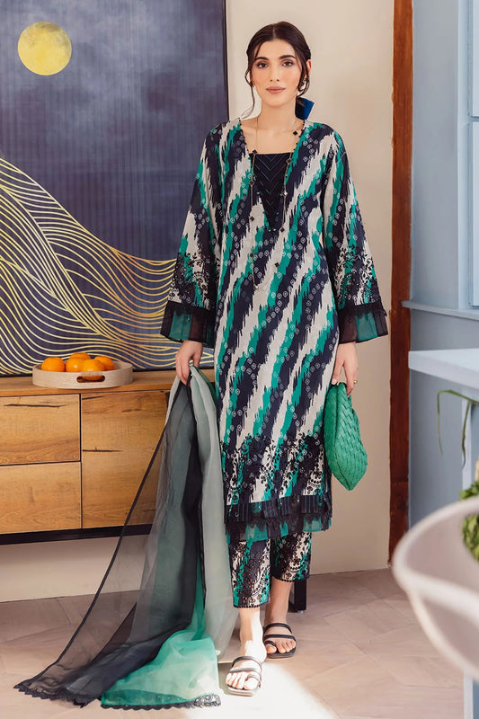 Ballerina By Nureh Embroidered Chikankari Lawn Suits Unstitched 2 Piece NU2- 91