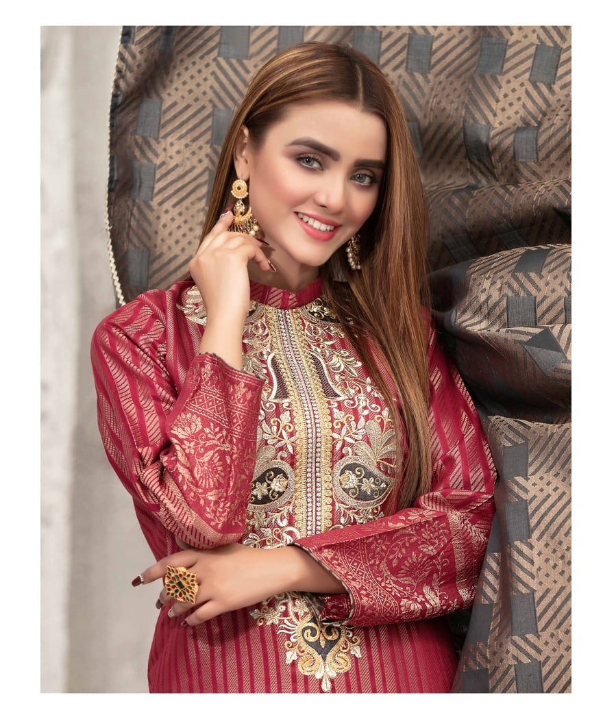 Leticia by Tawakkal Embroidered Broshia Unstitched 3 Piece - D9445
