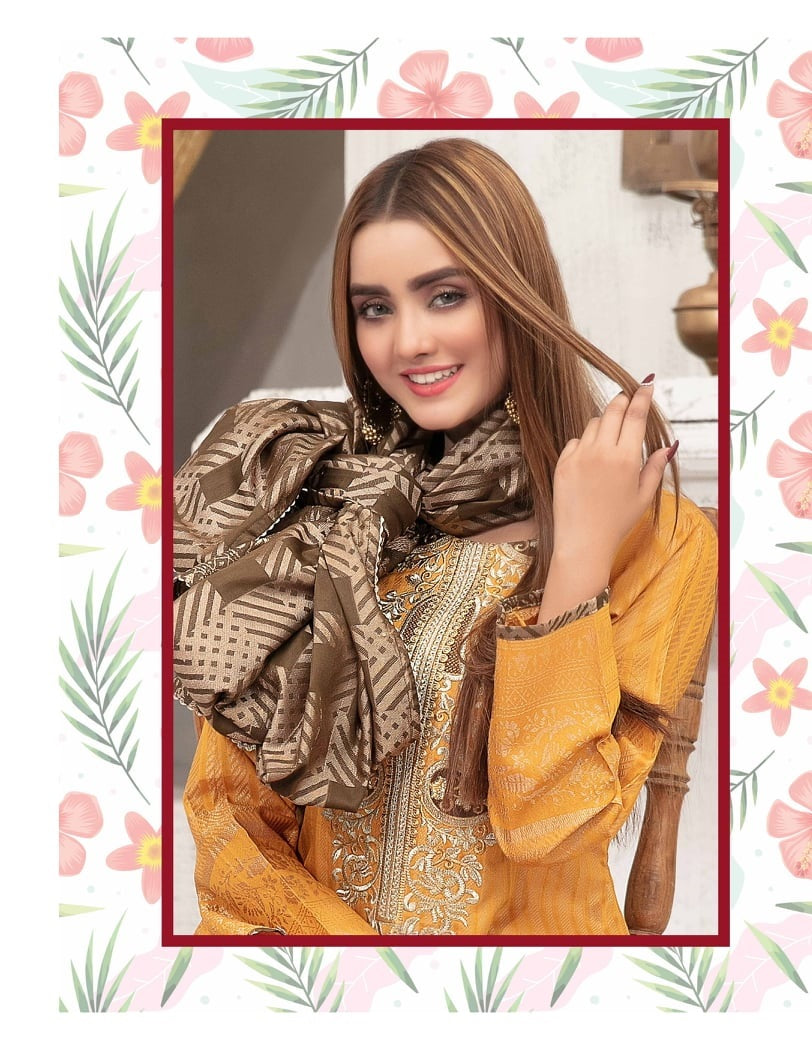 Leticia by Tawakkal Embroidered Broshia Unstitched 3 Piece - D9446