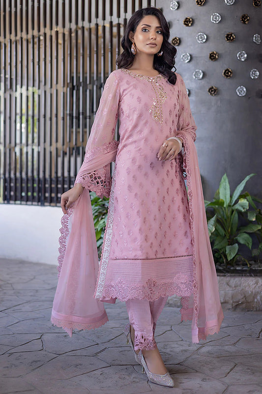 Ensembles By Azure Embroidered Chiffon Suits Unstitched 4 Piece AZES - 96 Florid Charm