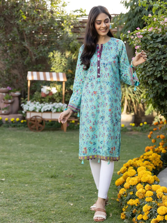 Mehr Digital Printed Lawn Shirt 1 piece unstitched - 23DA-009UT