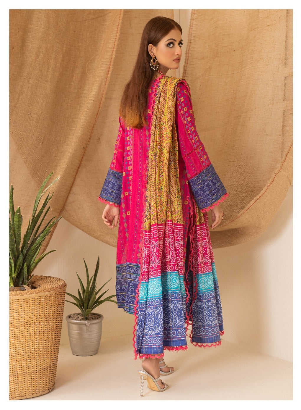 Colors by Al Zohaib Printed Lawn Suits Unstitched 3 Piece CSD-23-09 - Summer Collection
