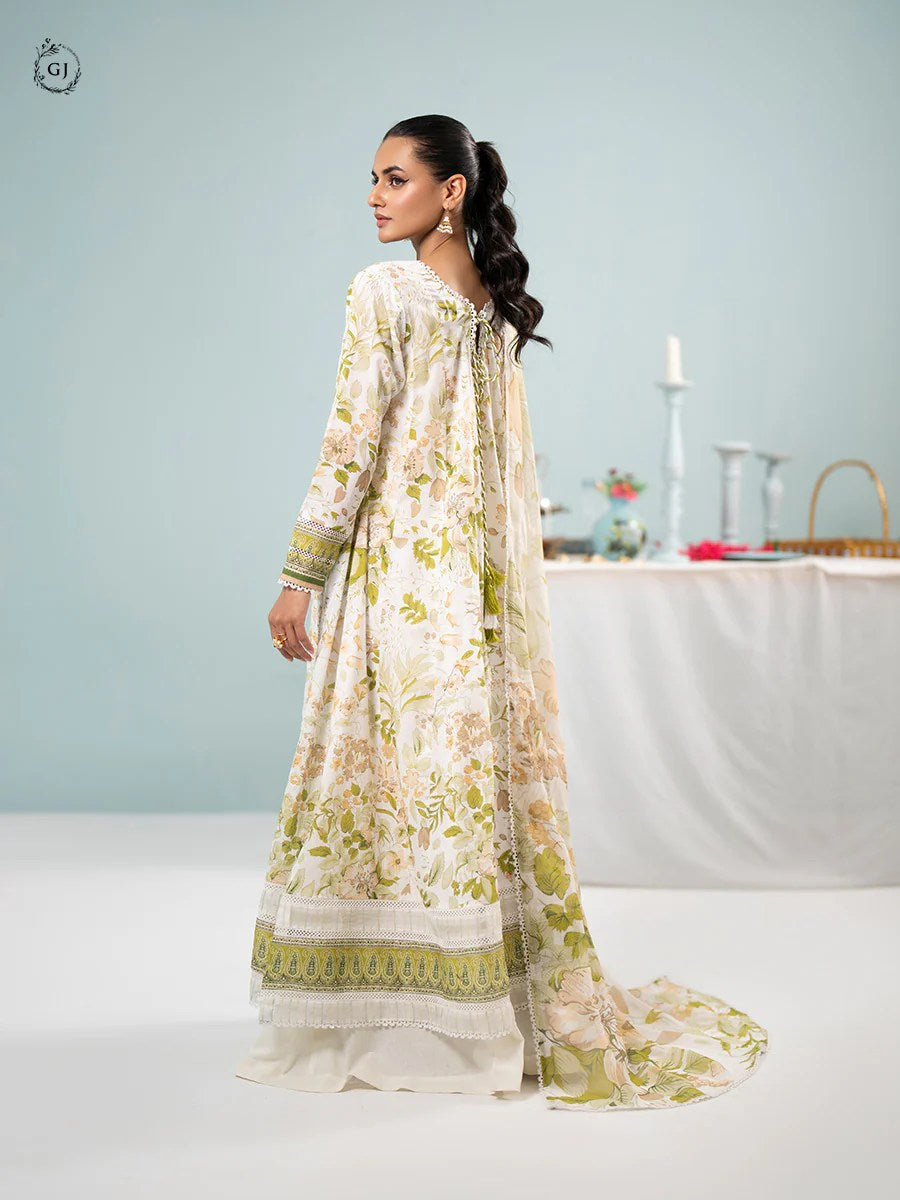 Orchid by Gull Jee Chikankari Lawn 3 Piece Unstitched Dress - GORC2401A10