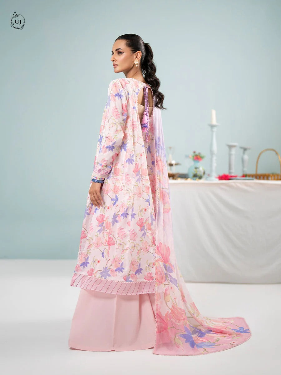 Orchid by Gull Jee Chikankari Lawn 3 Piece Unstitched Dress - GORC2401A4